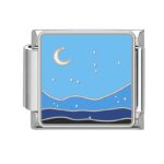 Moon and sea