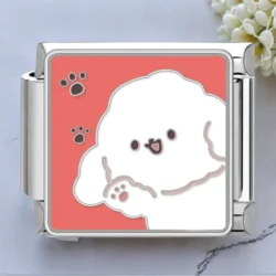 Red Paw Pup Charm