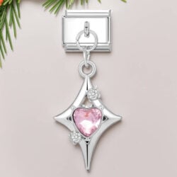 Pink Diamond Four-Pointed Star