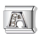 Letters in Sliver with Stones