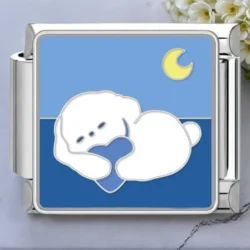 Moon Pup Charm
