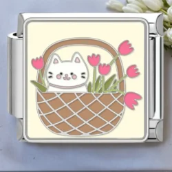 Tulip Basket Charm