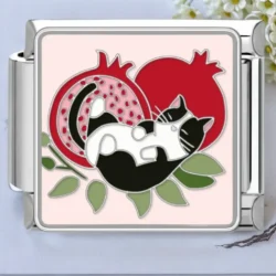 Pomegranate Cat Charm