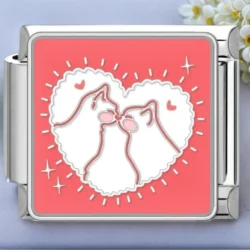 Twin Hearts Charm