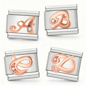 Letters in Rose Gold with Stones