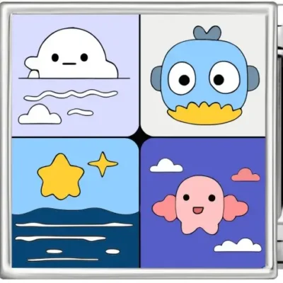 Ocean Whimsy Charm Trio