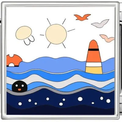 Ocean Whimsy Charm Trio