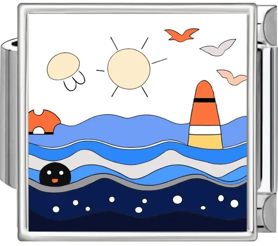 Ocean Whimsy Charm Trio