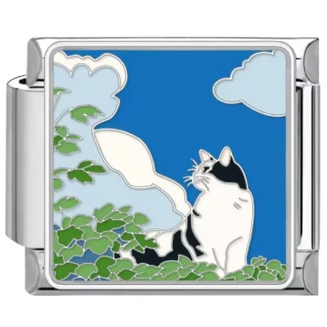 A Cat‘s Poetic Moments Charm Set