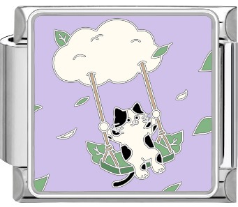 A Cat‘s Poetic Moments Charm Set