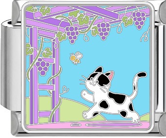 A Cat‘s Poetic Moments Charm Set