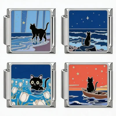Midnight Cat’s Reverie Charm Set