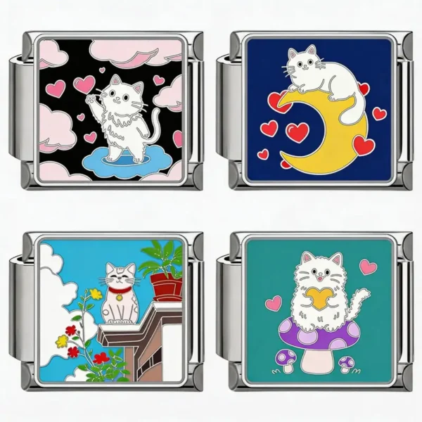 A Kitten‘s Dreamwalk Charm Set