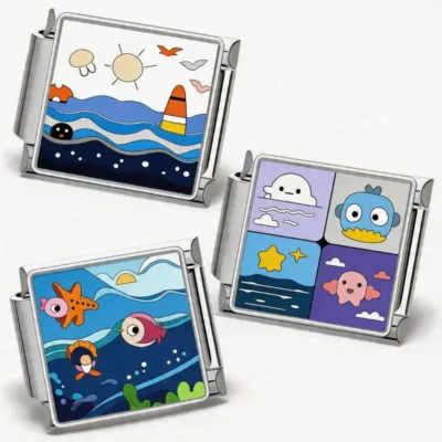 Ocean Whimsy Charm Trio