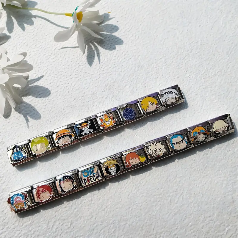 18 pcs One Piece Ultimate Charm Bracelet Set