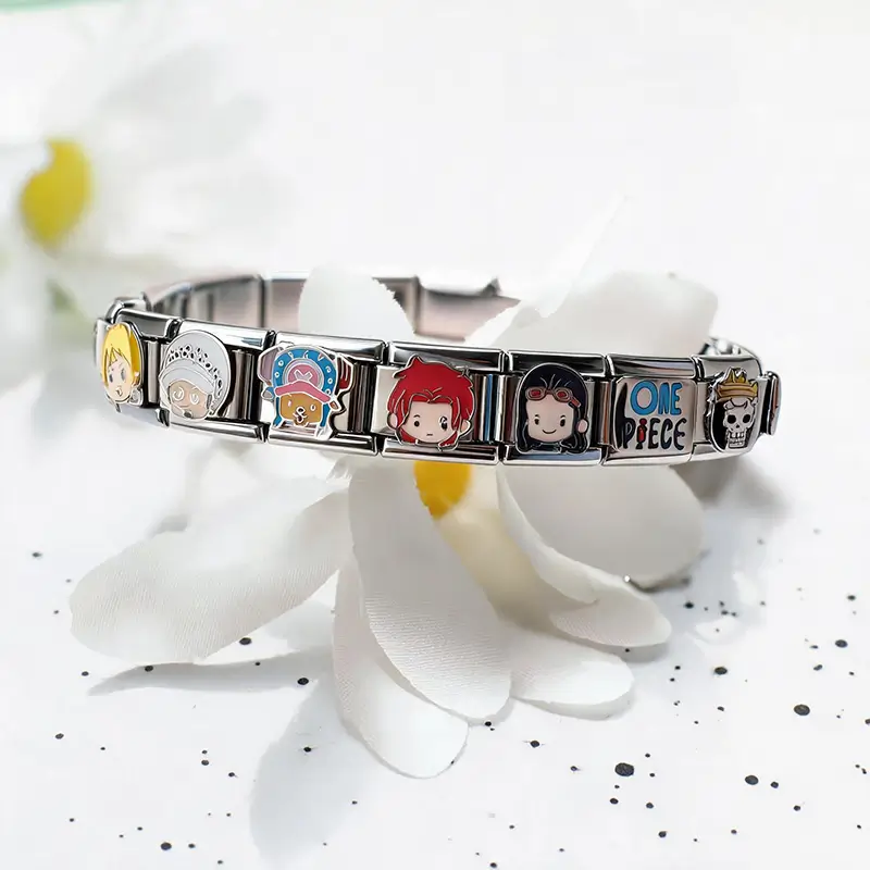18 pcs One Piece Ultimate Charm Bracelet Set