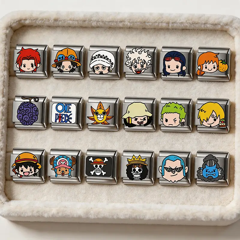 One Piece 18 Charm Bracelet Set