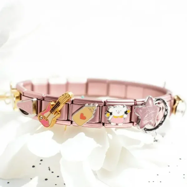 bracelet-kit-004-1 18 Pcs Rose Gold Charm Bracelet Set - DIY Beads & Gifts