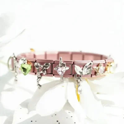 18 Pcs Rose Gold Charm Bracelet Set - DIY Beads & Gifts