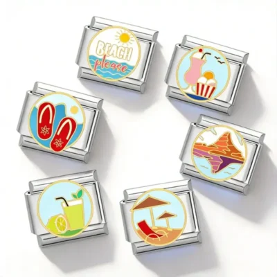 Summer Beach 6 Charms