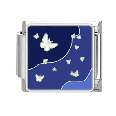 lovincharm-069 Night Sky White Butterflies