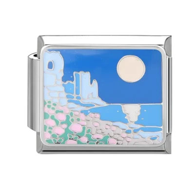 lovincharm-082 Moonlit Blue Coastal Ruins