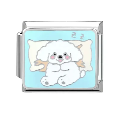 lovincharm-087 Sleepy White Pup