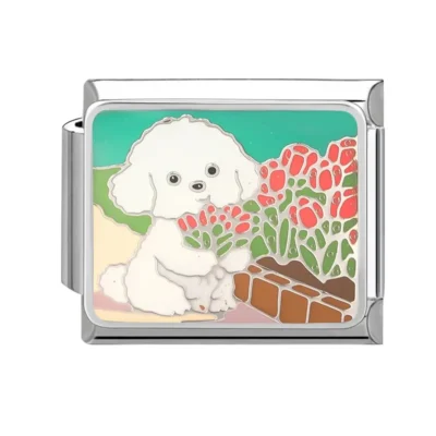 lovincharm-091 Bright Floral Dog