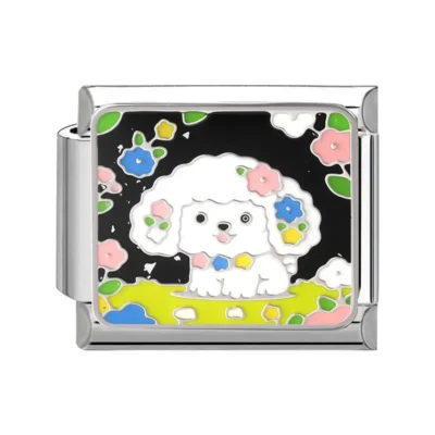lovincharm-093 Playful Floral Pup