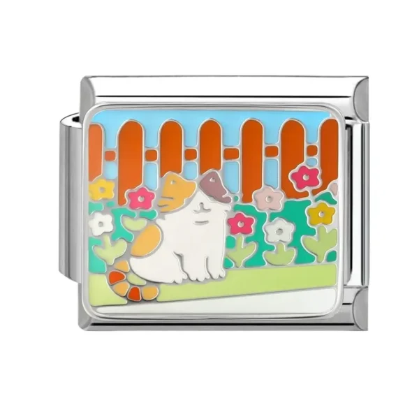 Cat With Flower Basket