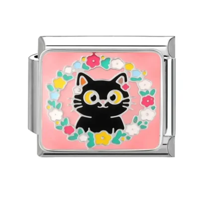 lovincharm-122 Cat With Rose Garden