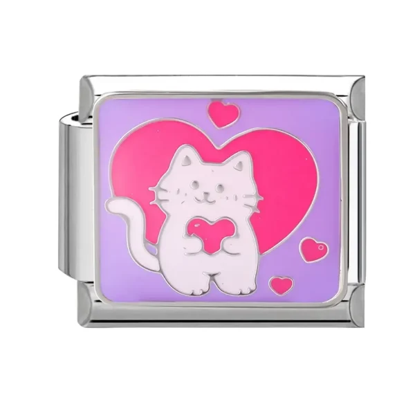 Black Cat Heart Frame