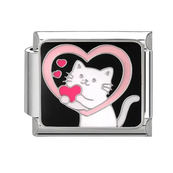 Black Cat Heart Cuddle