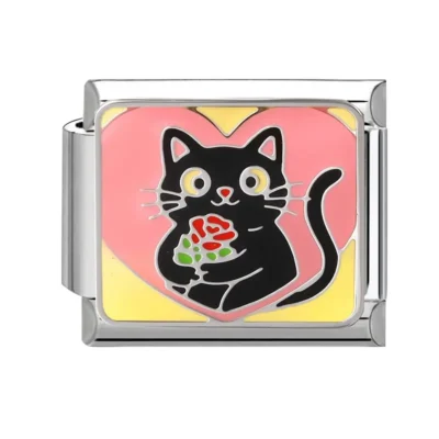 lovincharm-141 Cat In Heart Pajamas