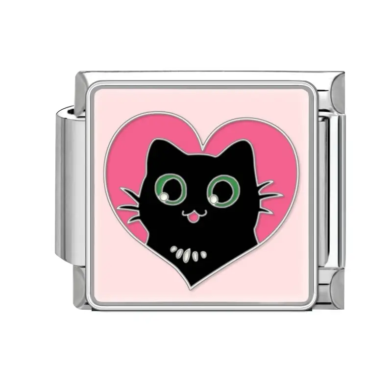 lovincharm-177 Hearts Cat Face