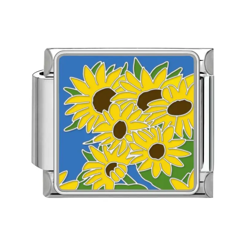lovincharm-190 Bright Sunflowers Blue Sky