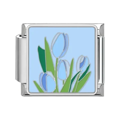lovincharm-196 Blue Tulip Flower Buds