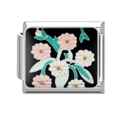 lovincharm-229 Pink White Daisy Cluster