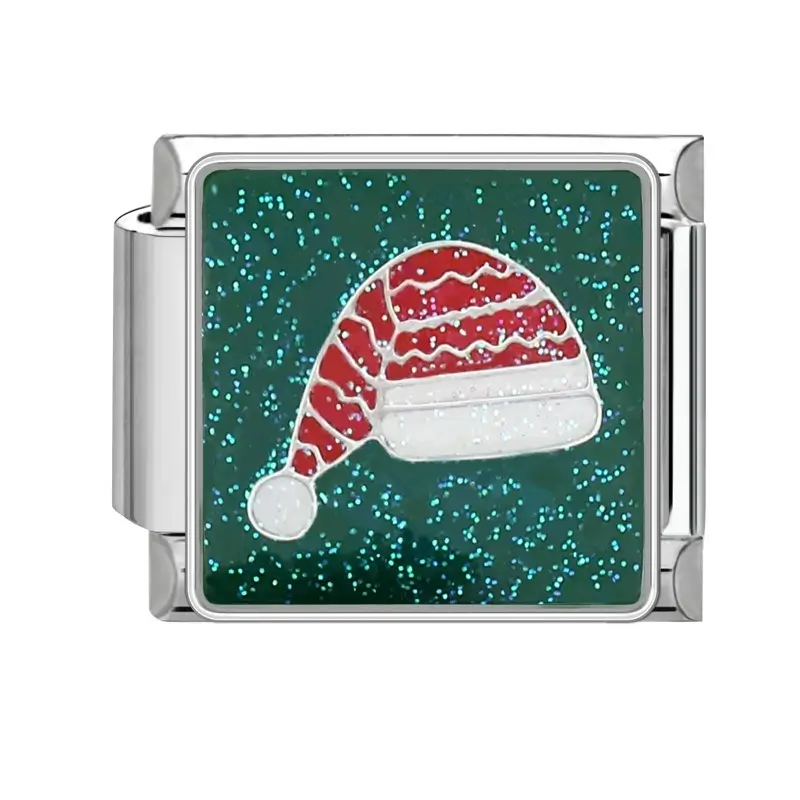 lovincharm-233 Glitter Santa Hat Snow