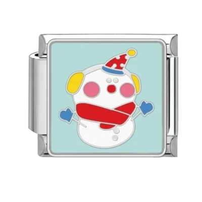 lovincharm-239 Cute Frosty Snowman Face