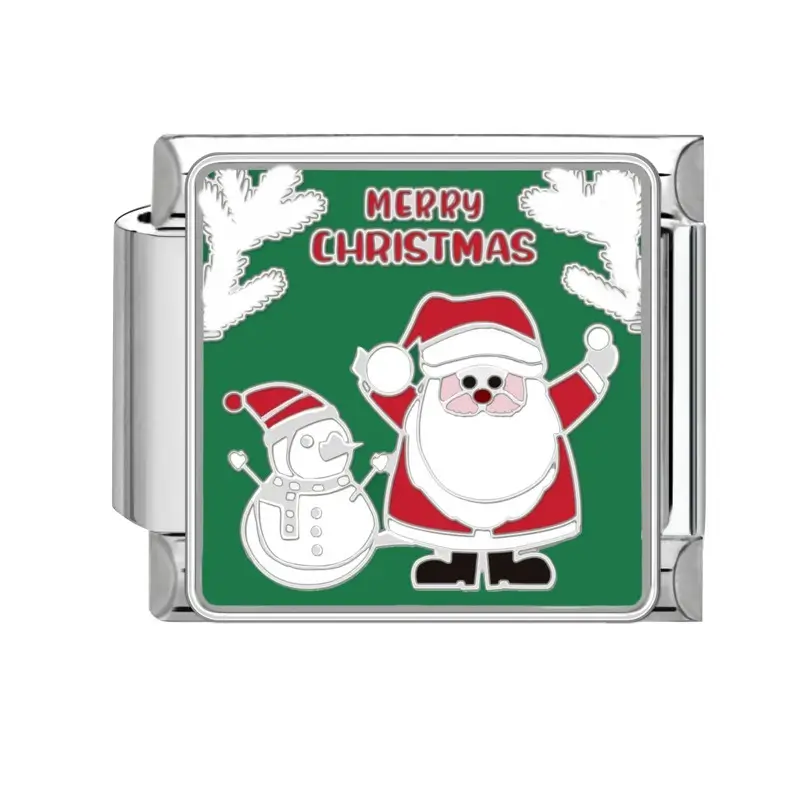lovincharm-242 Merry Christmas Santa Snowman