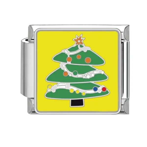 Yellow Christmas Tree Decor