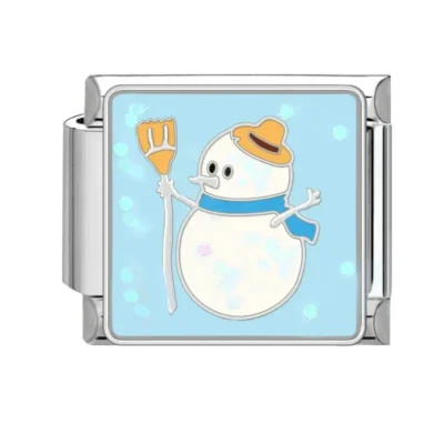 lovincharm-252 Snowman Shovel Snowflakes