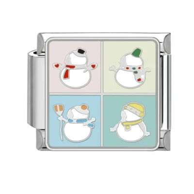 lovincharm-254 Four Snowmen Grid