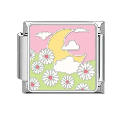 lovincharm-262 Daisy Field Night Moon