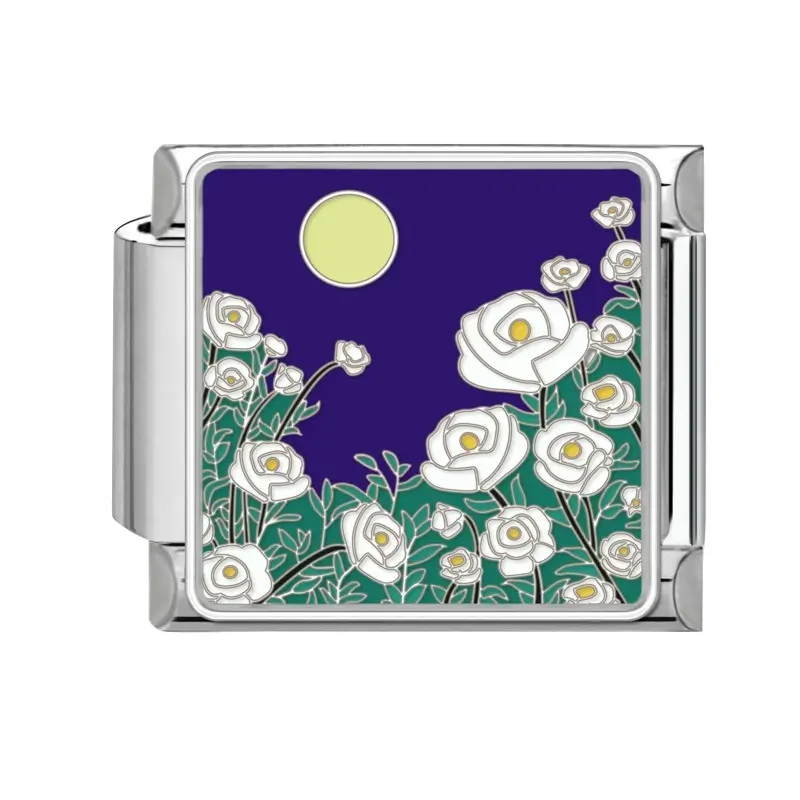 White Roses Full Moon