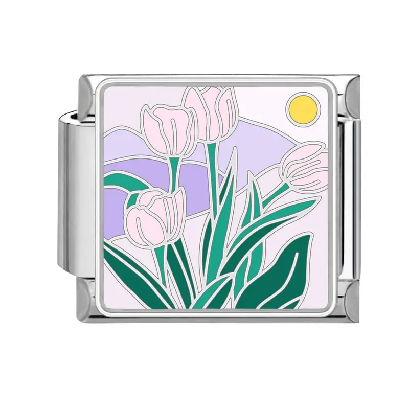 lovincharm-289 Pale Tulips Yellow Sun