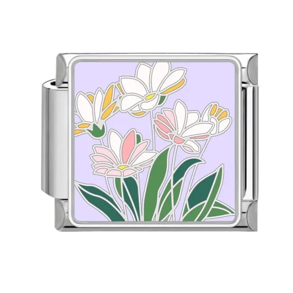 Pastel Pink White Flowers