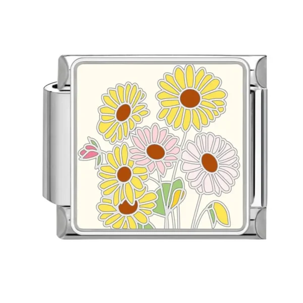 Yellow Pink Daisy Cluster